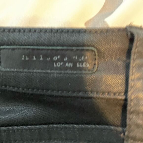 Articles of Society Coated Sarah Skinny Jeans Black Stretch Denim 25 - Picture 5 of 12